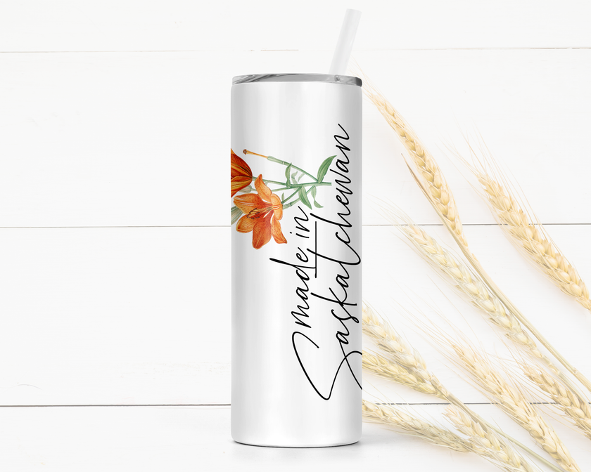 Made in Saskatchewan Skinny Tumbler | Saskatchewan Tumbler