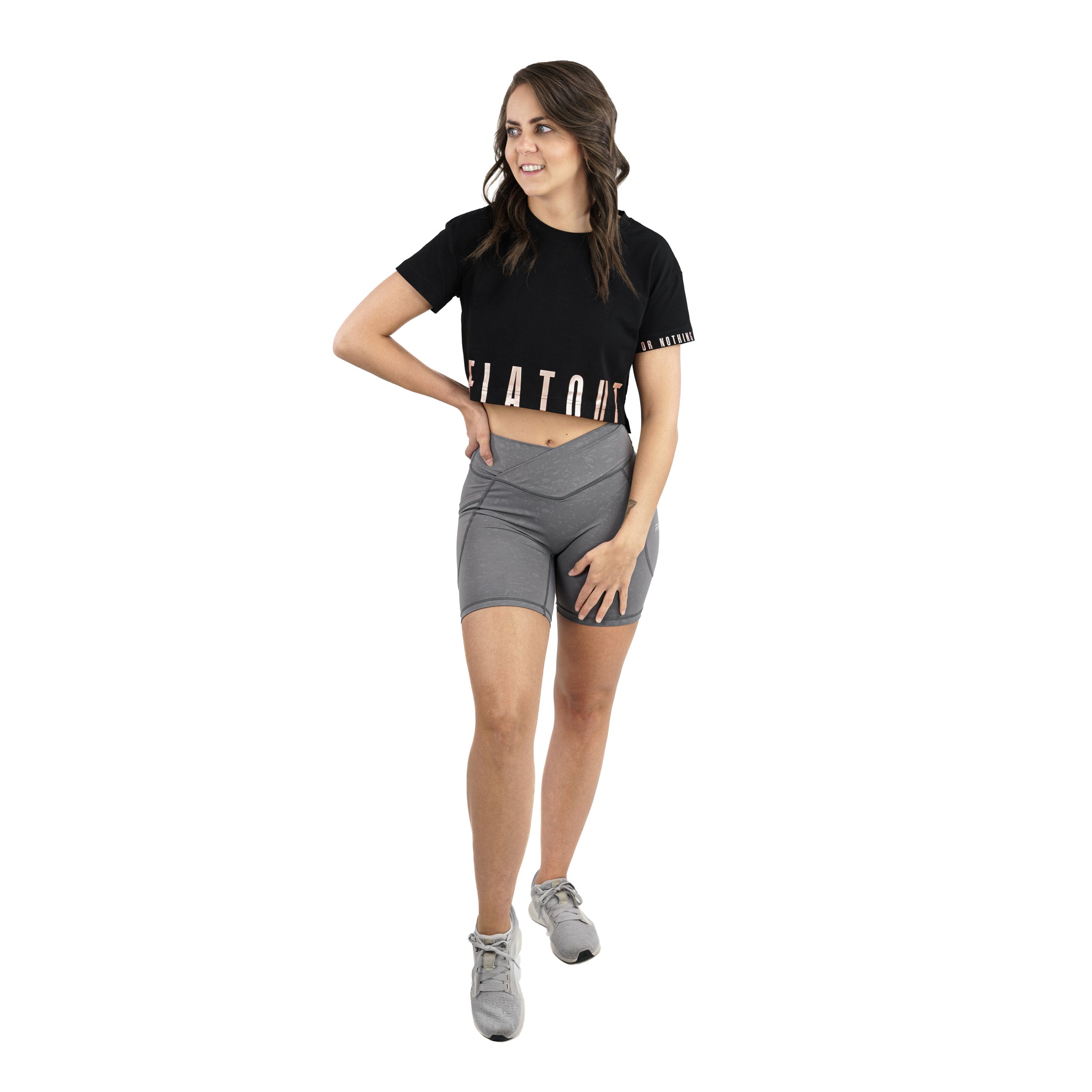 T-shirt court Madi, noir.