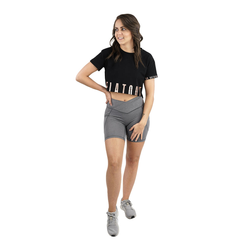T-shirt court Madi, noir.