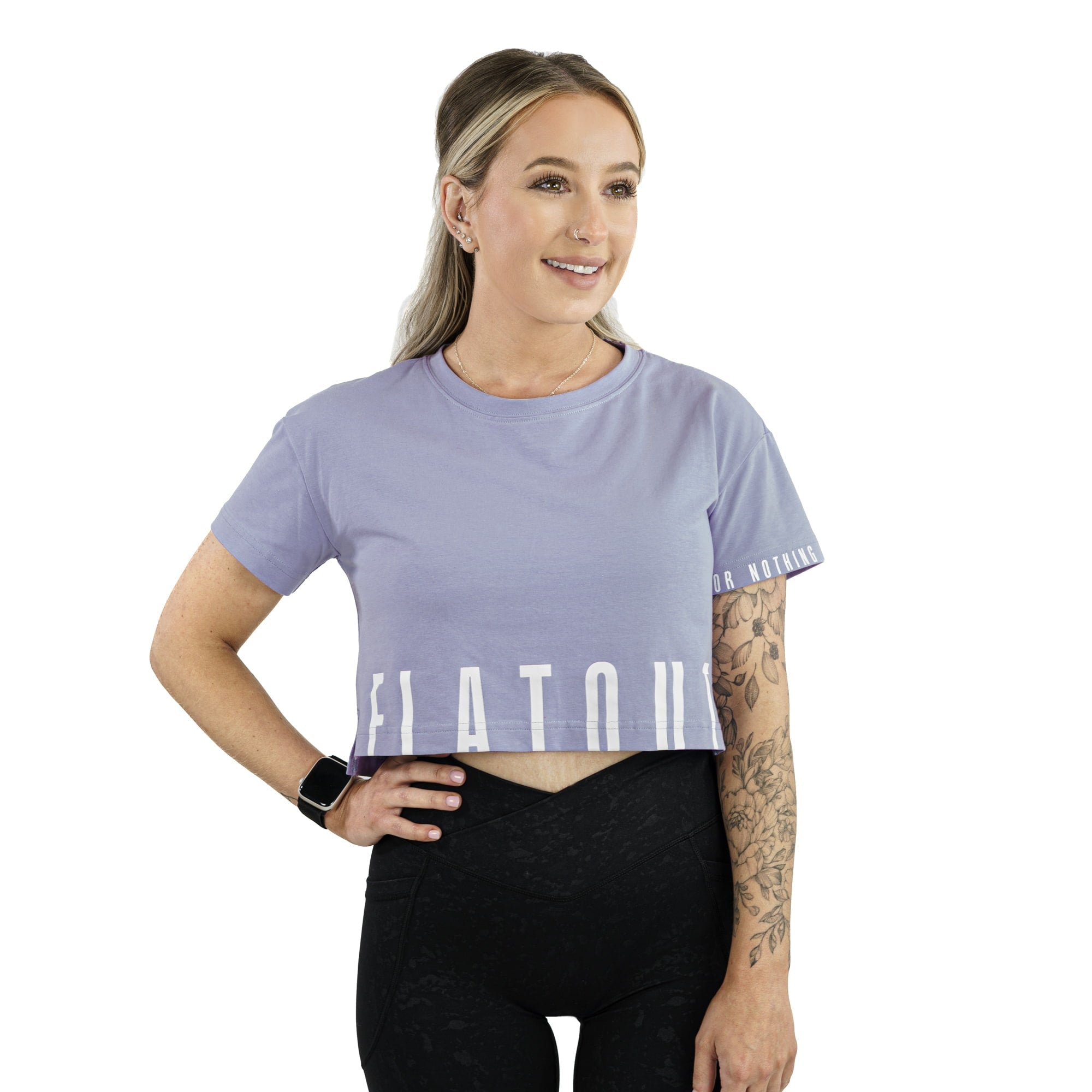 T-shirt court Madi, couleur lavande.