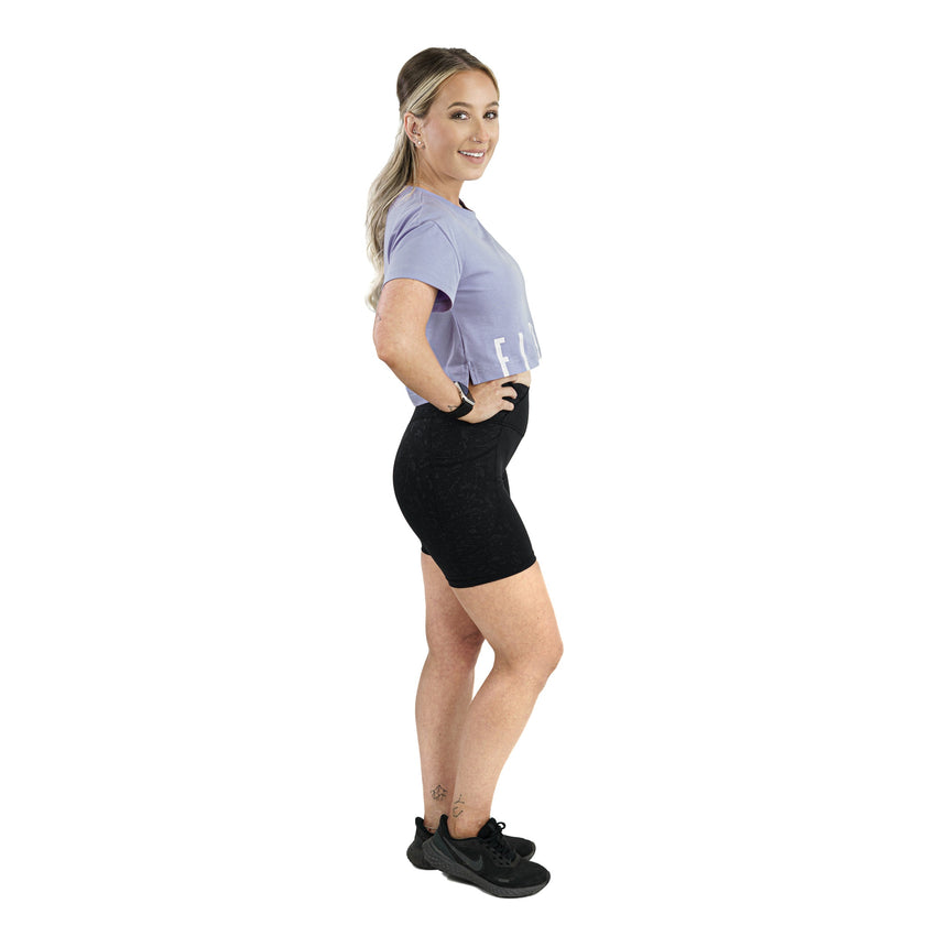 T-shirt court Madi, couleur lavande.