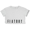Madi Crop Tee Heather Grey