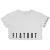 Madi Crop Tee Heather Grey