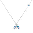 Glow-in-the-Dark Firefly Sterling Silver Necklace | 925 Enamel Pearl Pendant