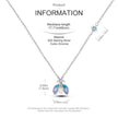 Glow-in-the-Dark Firefly Sterling Silver Necklace | 925 Enamel Pearl Pendant