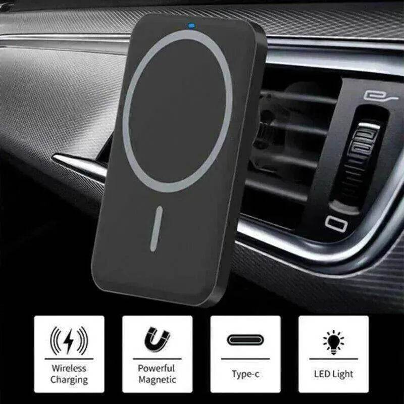 Magnetic Wireless Car Vent Phone Holder + Fast Charger