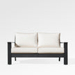 Magnolia Black Aluminum Loveseat with Sunbrella® Cushions