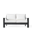 Magnolia Black Aluminum Loveseat with Sunbrella® Cushions