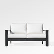 Magnolia Black Aluminum Loveseat with Sunbrella® Cushions
