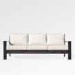 Magnolia Black Aluminum Sofa Set with Sunbrella® Cushions