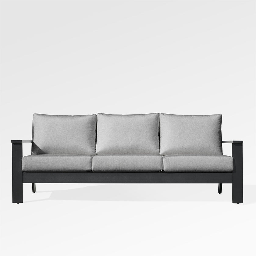 Magnolia Black Aluminum Sofa Set with Sunbrella® Cushions