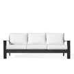 Magnolia Black Aluminum Sofa with Sunbrella® Cushions