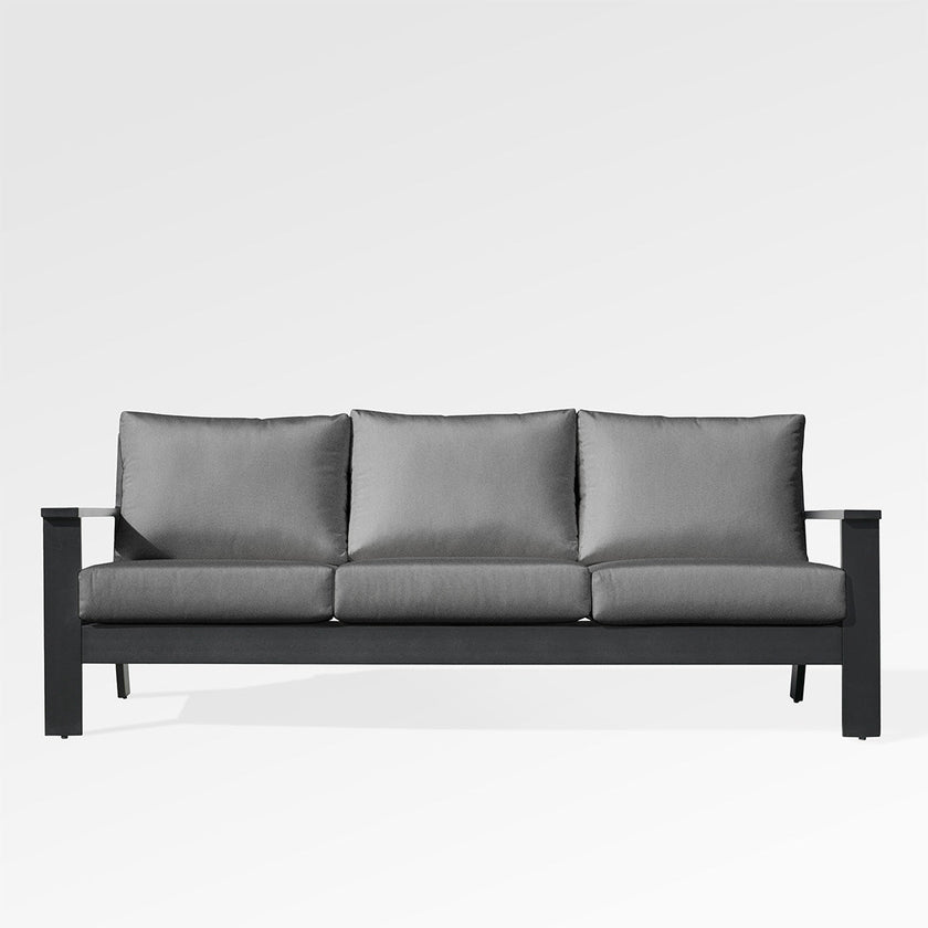 Magnolia Black Aluminum Sofa Set with Sunbrella® Cushions