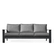 Magnolia Black Aluminum Sofa with Sunbrella® Cushions