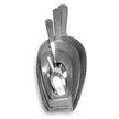 Main d'épicier en aluminium à fond plat