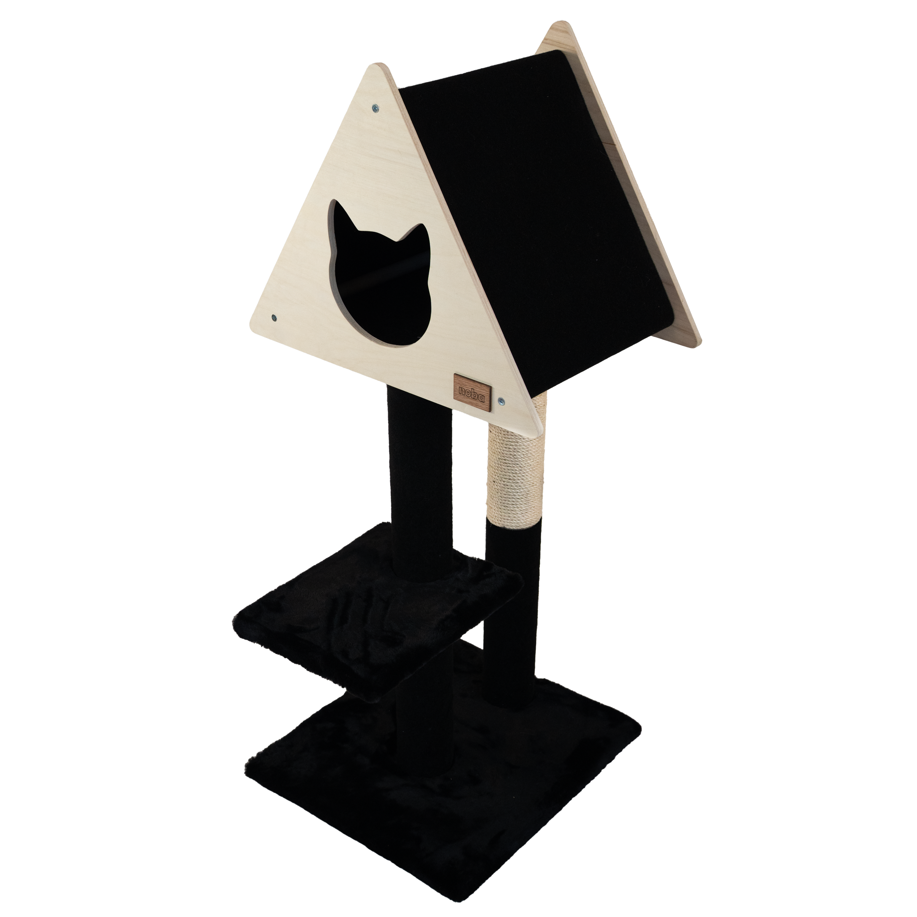 Teepee Hideout - Deluxe 2-Level Cat Tree