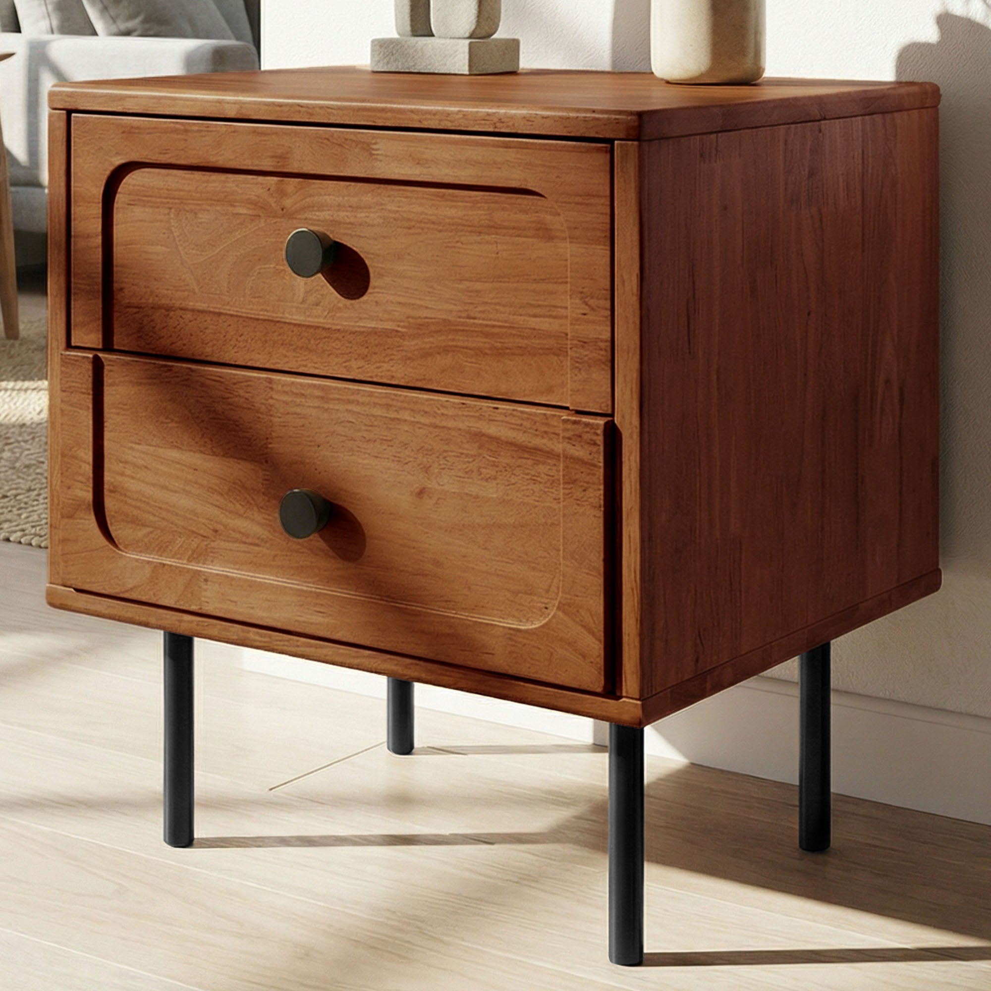 Savana 2 - Drawer Solid Wood Nightstand