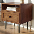 Savana Single Drawer Solid Wood Nightstand