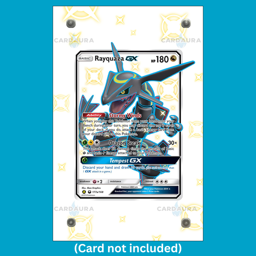 Shiny Rayquaza GX 177a/168 Celestial Storm (Ungraded) Display Case