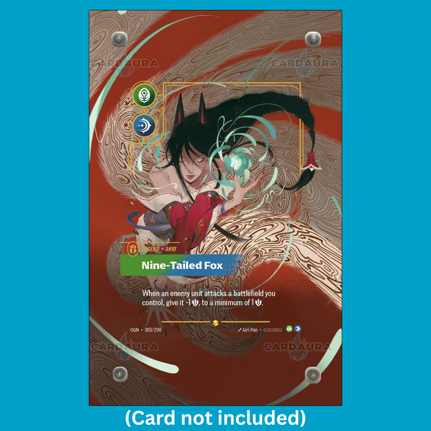 Ahri - Nine Tailed Fox 303/298 Riftbound Origins (Ungraded) Display Case