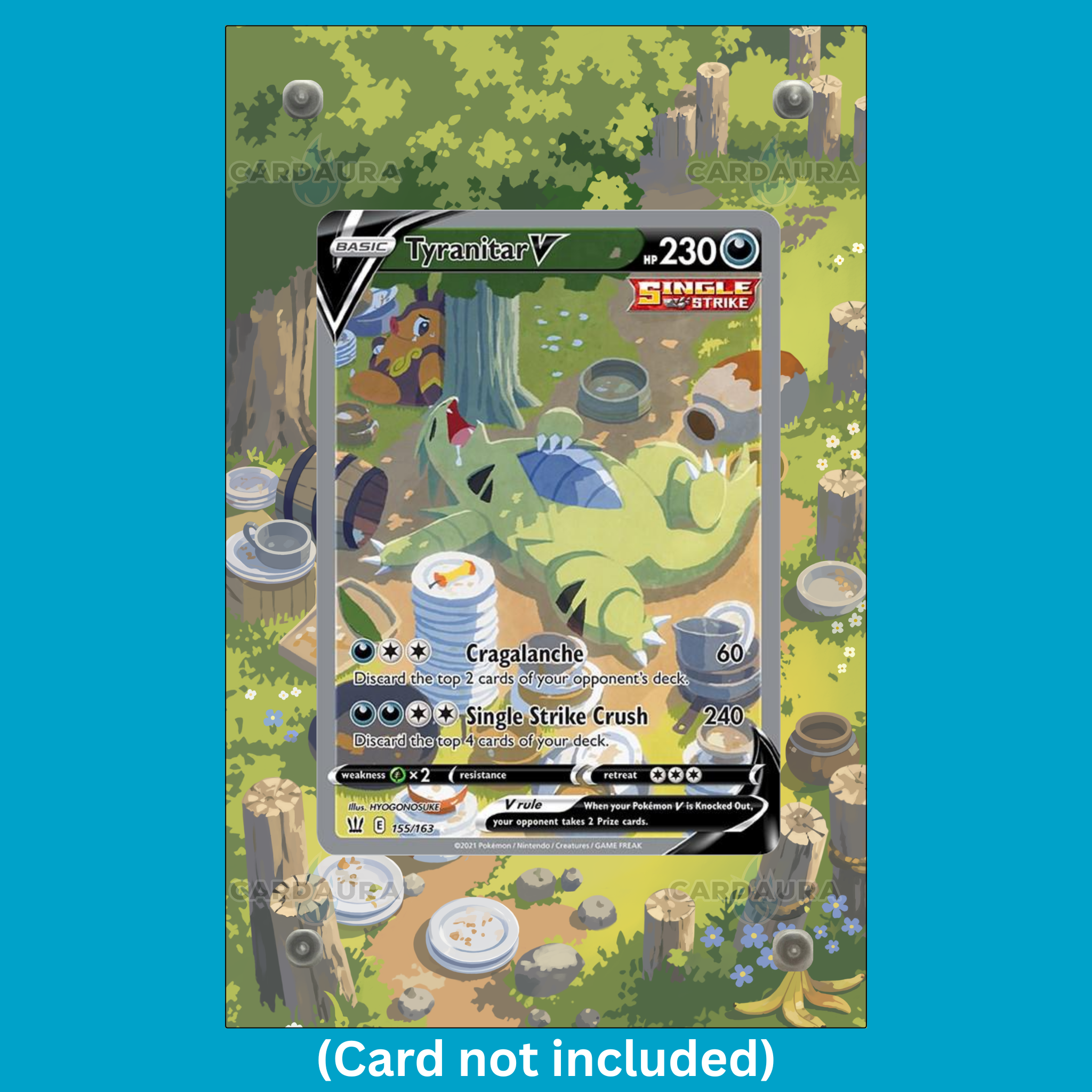 Tyranitar V 155/163 Battle Styles (Ungraded) Display Case