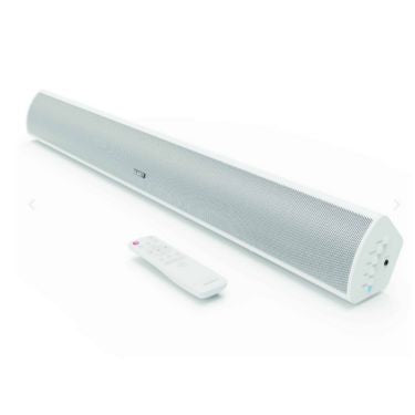 Majority - Bluetooth Sound Bar with Built in Subwoofer Teton 180W HDMI Arc & Aux/RCA with Remote Control - White