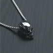 Male titanium steel skull necklace