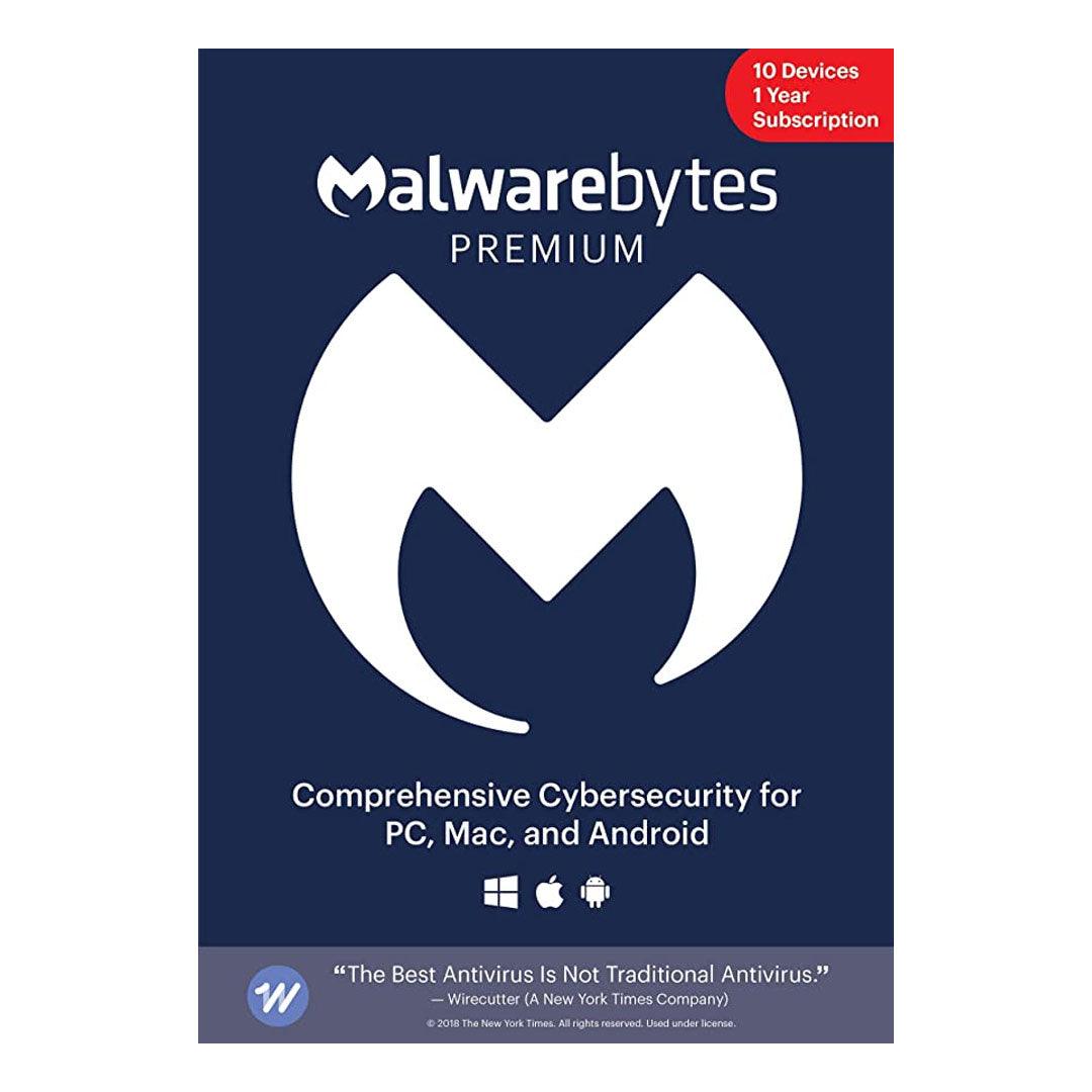 Malwarebytes - Premium 10-User 1Yr PC/Mac/Android
