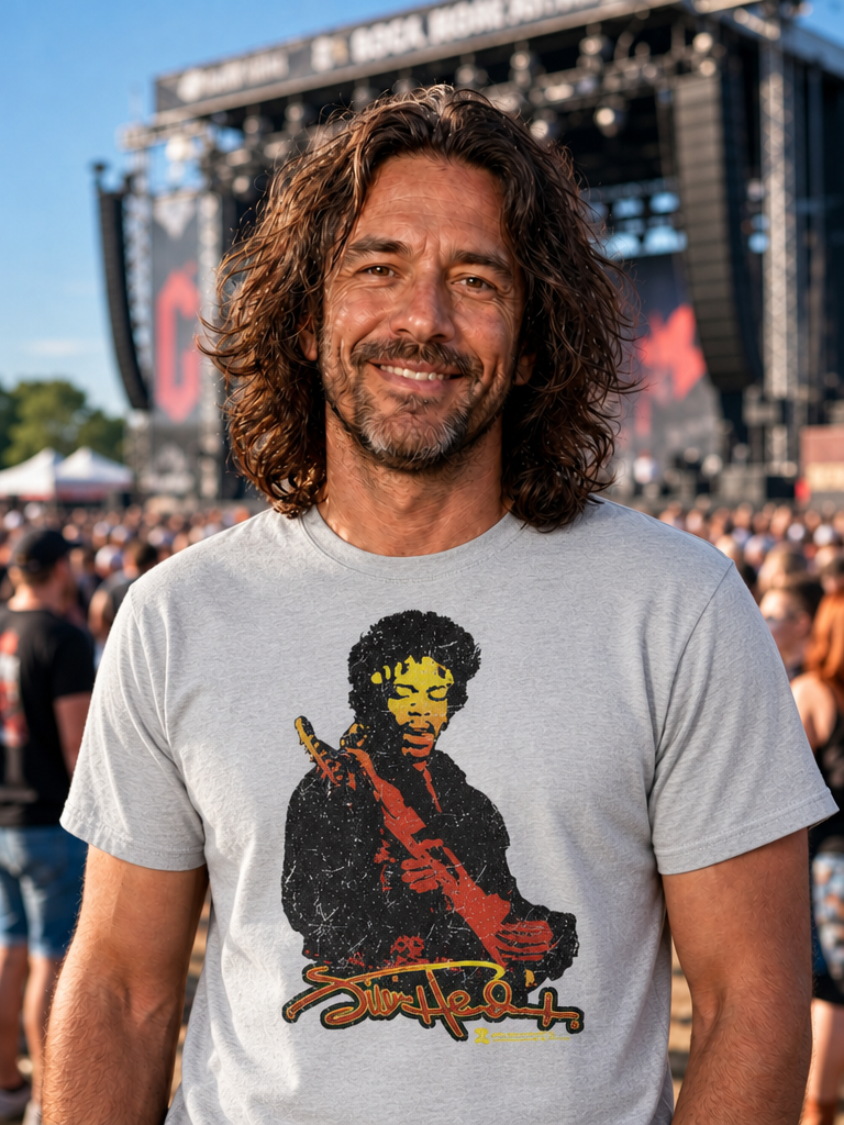 JImi Hendrix Sunset Grey T-Shirt