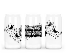 Manifest That Shit Glass Can with Bamboo Lid