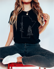 Manitoba Line Art Unisex T-shirt | Manitoba Apparel