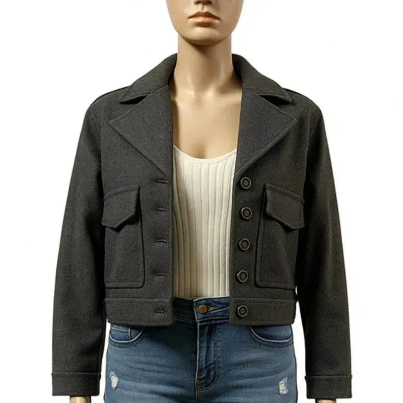 Manteau laine court