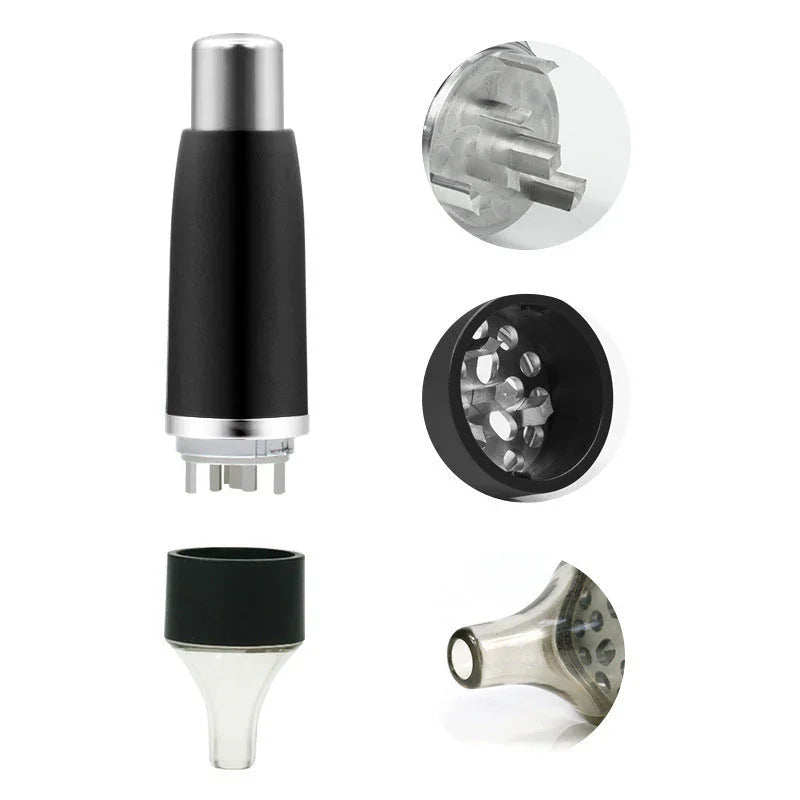 Manual Pressing Aluminum Alloy Cigarette Grinder Removable Cleaning Single Handed Grinder