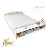 CHERRY FULL - Montessori Floor Bed with Shelves