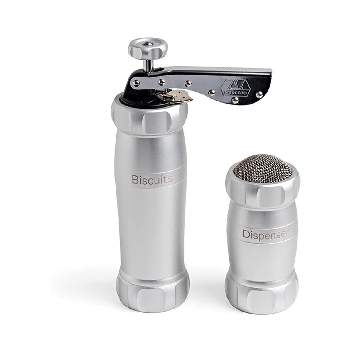 Marcato - Cookie Press Promo Set – Silver – Biscuit Maker with Accessories