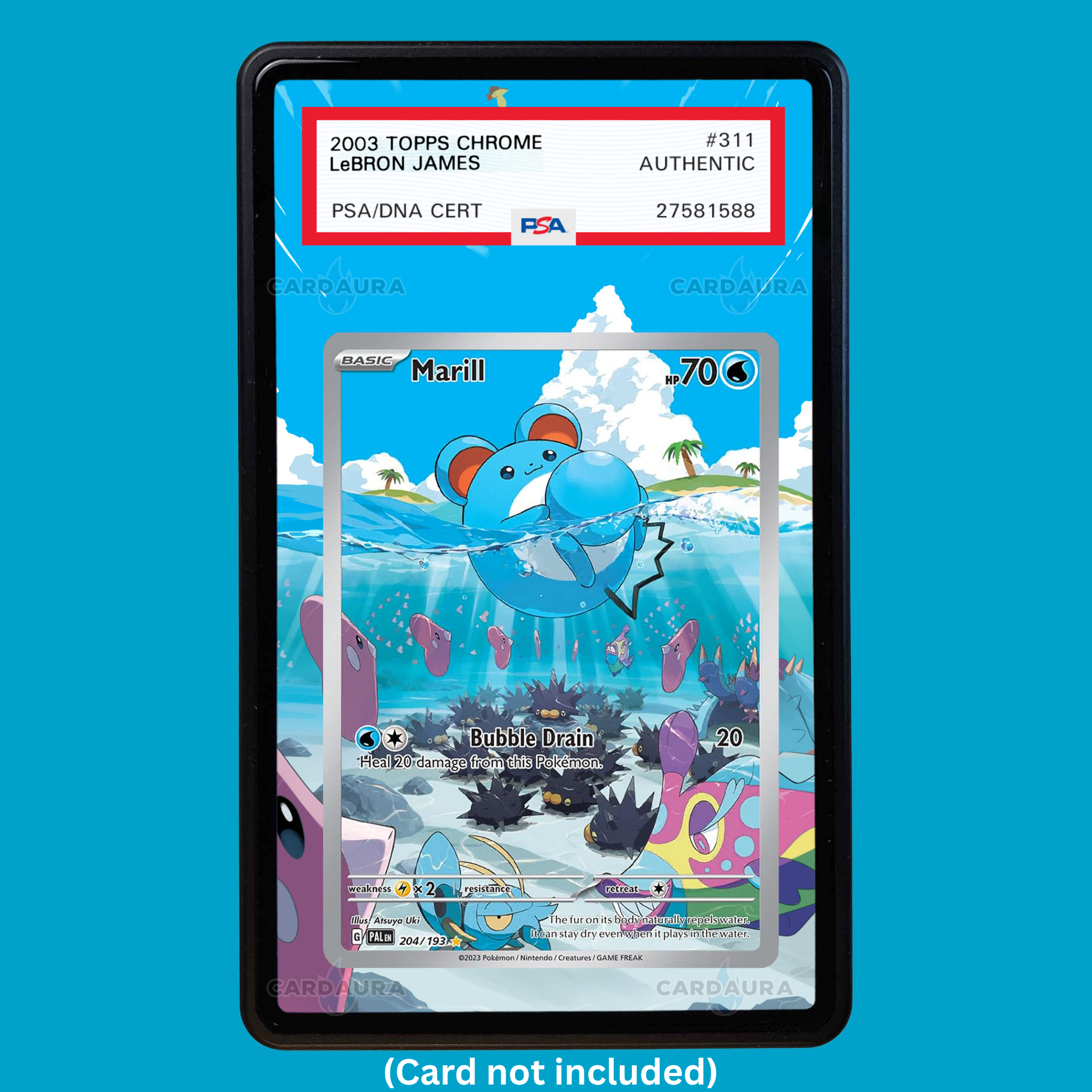 Marill 204/193 Paldea Evolved (Graded) Display Case