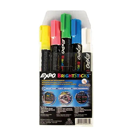 Marqueurs Brighstick, couleurs fluorescentes (5)