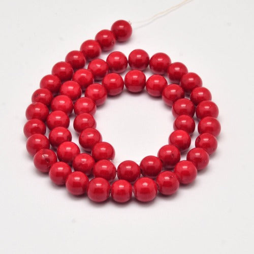 Mashan Red Jade Gemstone Beads