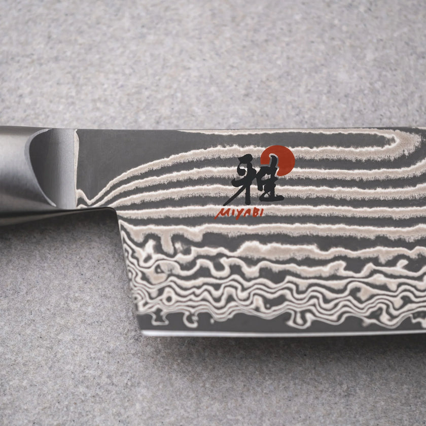 Miyabi Kaizen II 5000FCD Nakiri Knife 6.5″ – FC61 Core, Damascus Steel