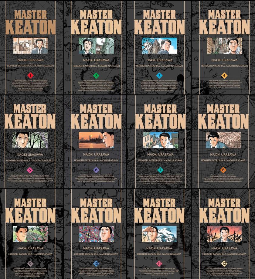 Master Keaton Complete Series Manga Set (Vols. 1-12)