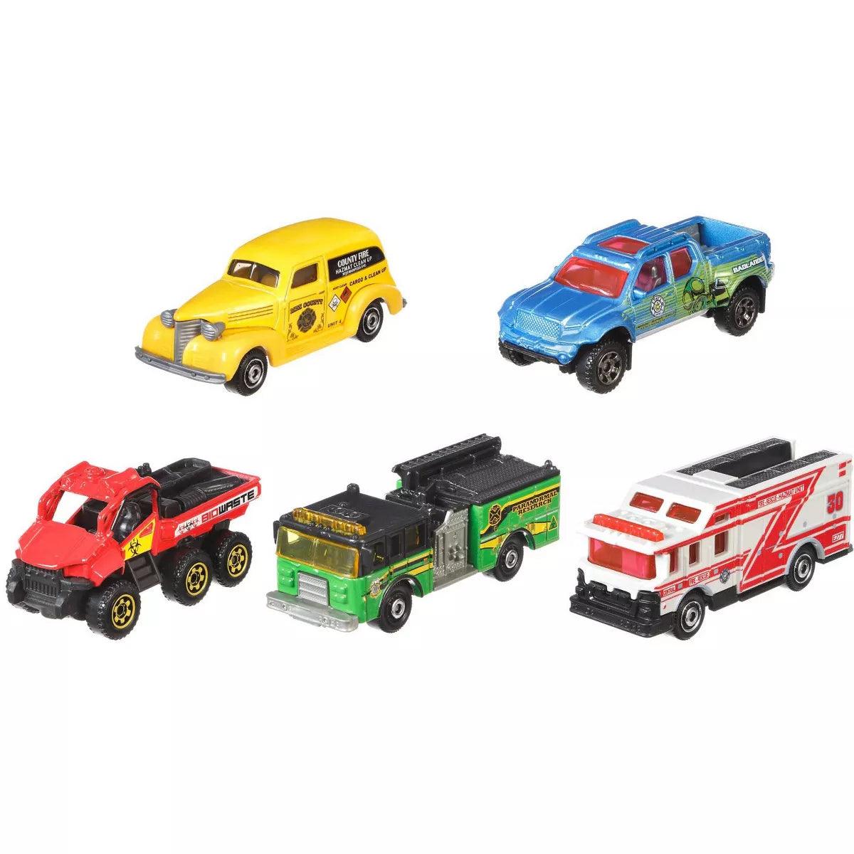 Matchbox - 1:64 Diecast - Basic 5Pk Assorted