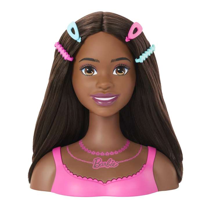 Mattel - Barbie - Tête de mannequin pour coiffure - Noire