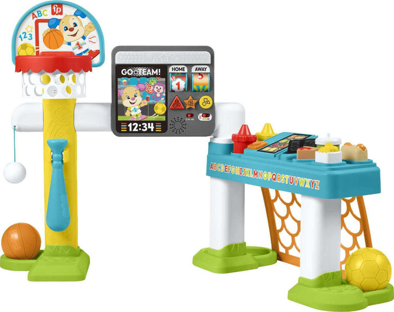 Mattel - Fisher-Price Laugh and Learn - French Edition- INFANT - 4 in 1 ALL-STAR SPORTS