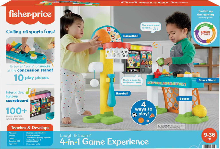 Mattel - Fisher-Price Laugh and Learn - French Edition- INFANT - 4 in 1 ALL-STAR SPORTS