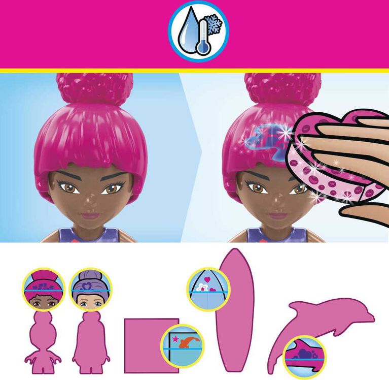 Mattel - MEGA CONSTRUX - BARBIE COLOR REVEAL DOLPHIN EXPLORATION