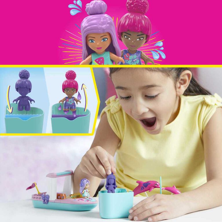Mattel - MEGA CONSTRUX - BARBIE COLOR REVEAL DOLPHIN EXPLORATION