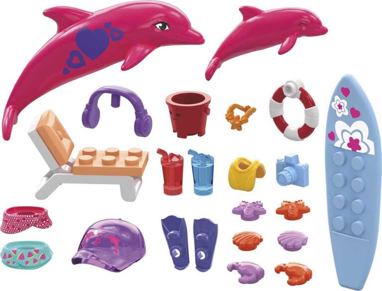 Mattel - MEGA CONSTRUX - BARBIE COLOR REVEAL DOLPHIN EXPLORATION