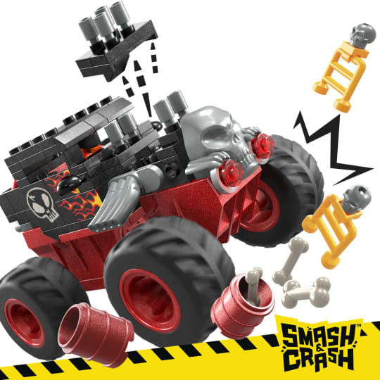 Mattel - MEGA CONSTRUX - HOT WHEELS SMASH n' CRASH BONE SHAKER PLAYSET
