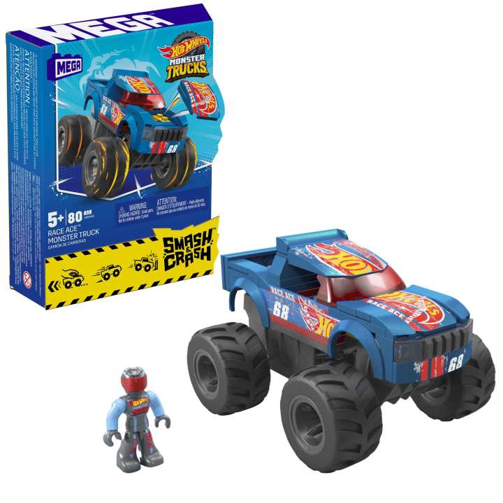 Mattel - MEGA CONSTRUX - HOT WHEELS SMASH n' CRASH RACE ACE  MT PLAYSET