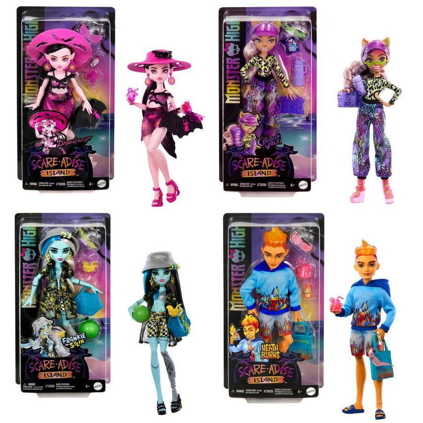 Mattel - MONSTER HIGH - SCARE-ADISE - ISLAND DOLL Assorted